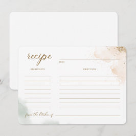 Greenery Gold Eucalyptus Vrijgezellenfeest Recipe Kaart