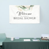 Greenery Gold Eucalyptus Vrijgezellenfeest Welkom Spandoek (Beurs)