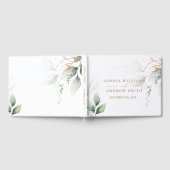 Greenery & Gold Eucalyptus Wedding Gastenboek (Volledig)