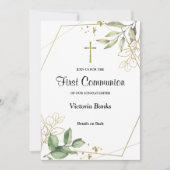 Greenery Gold First Communitation Kaart (Voorkant)