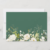 Greenery Gold Floral Photo Afstuderen Celebration Kaart (Achterkant)