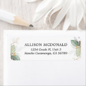 Greenery Gold Foliage Eucalyptus Label (Insitu)