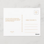 Greenery & Gold Geometric Elegant Floral Hartelijk Briefkaart (Achterkant)