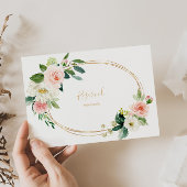 Greenery & Gold Geometric Elegant Reserved Sign