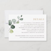 Greenery Gold Geometrisch Lijst Elegant Details In Kaart (Voorkant)