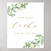 Greenery Gold hoeveel kurken in het Jar Game zitte Poster (Voorkant)