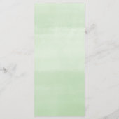 Greenery Gold laat gewoon modern douchecomanje Programmakaart (Achterkant)