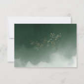 Greenery Gold Leaves Foliage Waterverf - Gegevens Kaart (Achterkant)