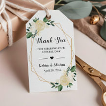 Greenery Gold Lijst Floral Wedding Favor Hartelijk
