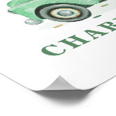 Greenery Gold Oerwoud Safari Animals Baby shower S Poster (Hoek)