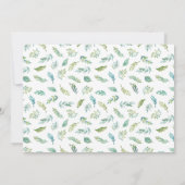 Greenery Gold RN Nursing Afstuderen Foto Kaart (Achterkant)