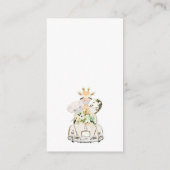 Greenery Gold Safari Baby shower Display Shower Informatiekaartje (Achterkant)