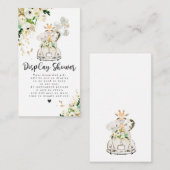 Greenery Gold Safari Baby shower Display Shower Informatiekaartje (Voorkant / Achterkant)