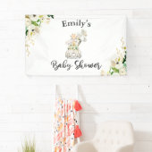 Greenery Gold Safari , een Baby shower Spandoek (Insitu)