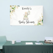 Greenery Gold Safari , een Baby shower Spandoek (Beurs)