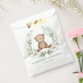 Greenery Gold Teddy Bear Ballon Baby shower Bedankzakje (Gezegeld)