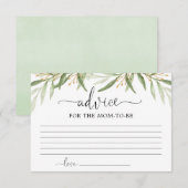 Greenery Gold verlaat Advies voor moeder ouders Informatiekaartje (Voorkant / Achterkant)