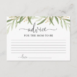 Greenery Gold verlaat Advies voor moeder ouders Informatiekaartje