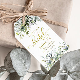 Greenery Gold Vrijgezellenfeest Favor Tag Cadeaulabel