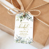 Greenery Gold Vrijgezellenfeest Favor Tag Cadeaulabel