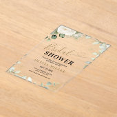 Greenery Gold Vrijgezellenfeest Uitnodigen, Eucaly Acryl Uitnodigingen (Laagn)