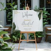 Greenery Gold Waterverf Vrijgezellenfeest Welkom Poster