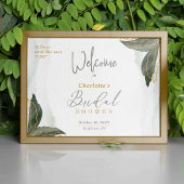 Greenery Gold Waterverf Vrijgezellenfeest Welkom Poster