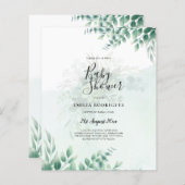 Greenery Gold Wedding Eucalyptus lekt QR CODE (Voorkant / Achterkant)