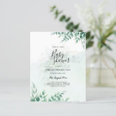 Greenery Gold Wedding Eucalyptus lekt QR CODE (Staand voorkant)