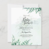 Greenery Gold Wedding Eucalyptus lekt QR CODE (Voorkant)