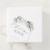 Greenery Gold Wedding Hartelijk dank Bedankjes Labels (In situ)