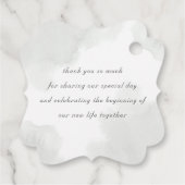 Greenery Gold Wedding Hartelijk dank Bedankjes Labels (Achterkant)