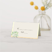 Greenery Gold Wedding Place Card Plaatskaartje (Voorkant)