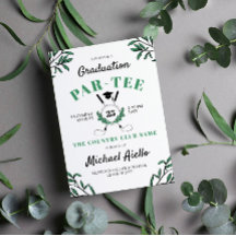 Greenery Golf Thed Graduation Party