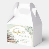 Greenery Green Sage Storybook Thema Baby Favoriet Bedankdoosjes (Voorkant)