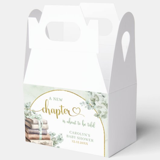 Greenery Green Sage Storybook Thema Baby Favoriet  Bedankdoosjes (Open)