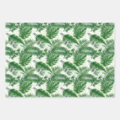 Greenery Green Tropical Leaves Pattern Inpakpapier Vel (Voorkant)
