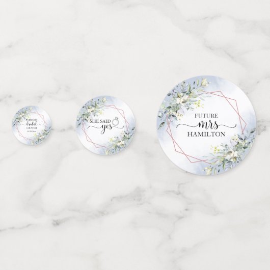 Greenery Greenery Waterverf Vrijgezellenfeest Conf Confetti (Voorkanten)