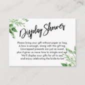 Greenery Handwriting Display Vrijgezellenfeest Gif Informatiekaartje (Voorkant)