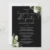 Greenery Happily Ever After Eloped Wedding Photo Kaart (Voorkant)