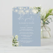 Greenery Happily Ever After Party Wedding Vows Kaart (Staand voorkant)