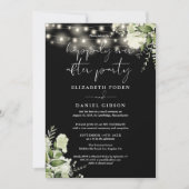 Greenery Happily Ever After Party Wedding Vows Kaart (Voorkant)