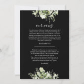 Greenery Happily Ever After Party Wedding Vows Kaart (Achterkant)