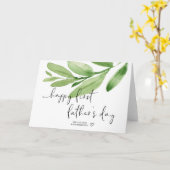 Greenery Happy First Vaderdag cadeau voor nieuwe v Kaart (Gele Bloem)