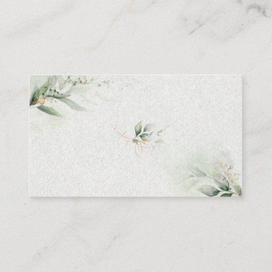 Greenery Hartelijk dank - bladontwerp Informatiekaartje (Achterkant)