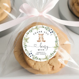 Greenery Hartelijk dank Ronde Sticker