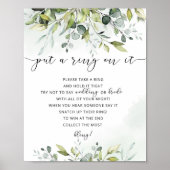 Greenery heeft een ring op het spel gezet poster (Voorkant)