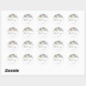 Greenery Herbal Vrijgezellenfeest Classic Round Cl Ronde Sticker (Vel)