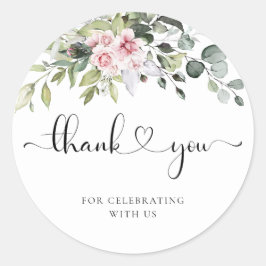 Greenery Herbal Vrijgezellenfeest Classic Round Cl Ronde Sticker