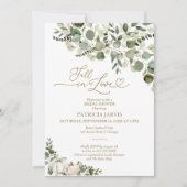 Greenery Herfst in Love Vrijgezellenfeest Kaart (Voorkant)